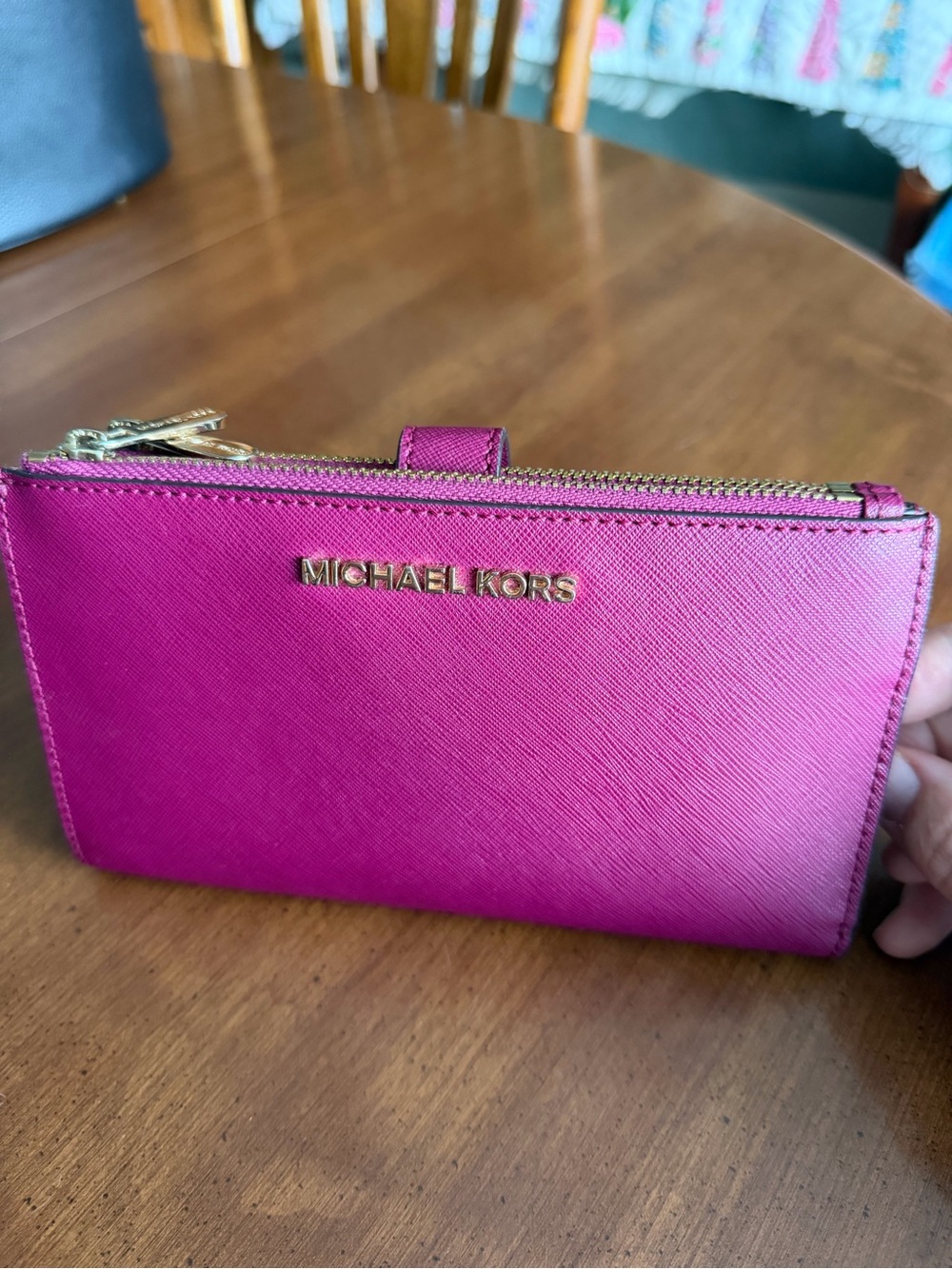 Michael Kors Jet Set Travel Double Zip Phone Wallet